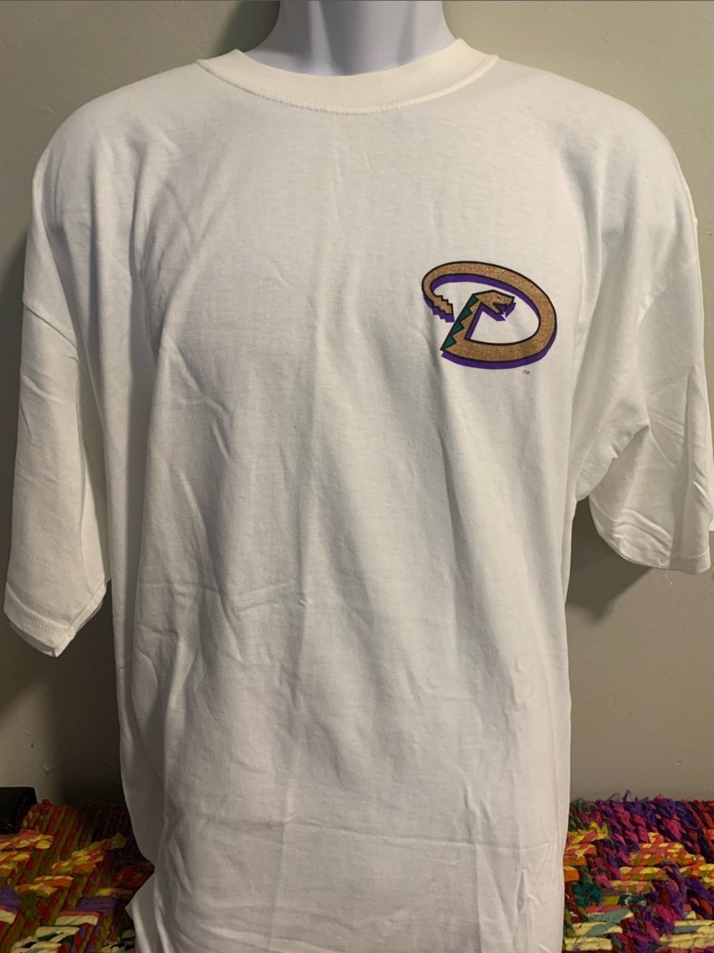MLB Arizona Diamondbacks Vintage 90s Gildan White XL Short-Sleeve T-Shirt